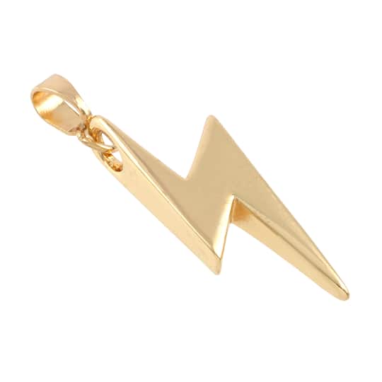 Gold lightning bolt pendant Clearance